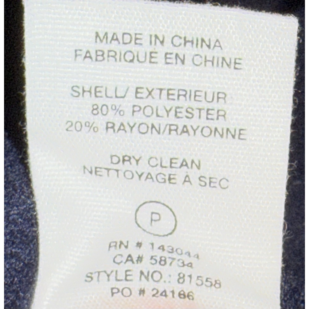 Avec Les Filles Women's Small Cropped Utility Jacket Navy Button Front Shacket - Picture 4 of 7